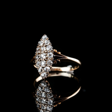 画像をギャラリービューアに読み込む, ダイヤモンド 18金  ナベット リング 指輪『スパークリングクラスター』