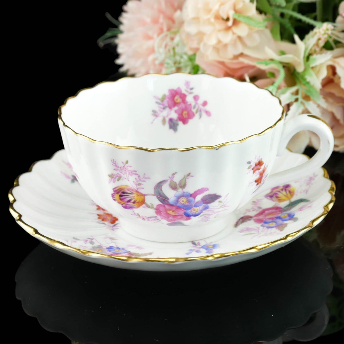 一点もの 芸術 1833年 英国 スポード コープランド カップ&ソーサー