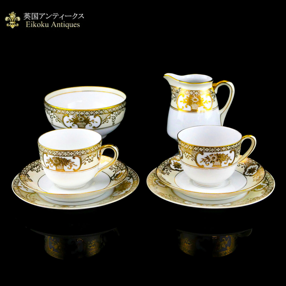 オールド Noritake 金盛り ローズガーランド ロココスタイル