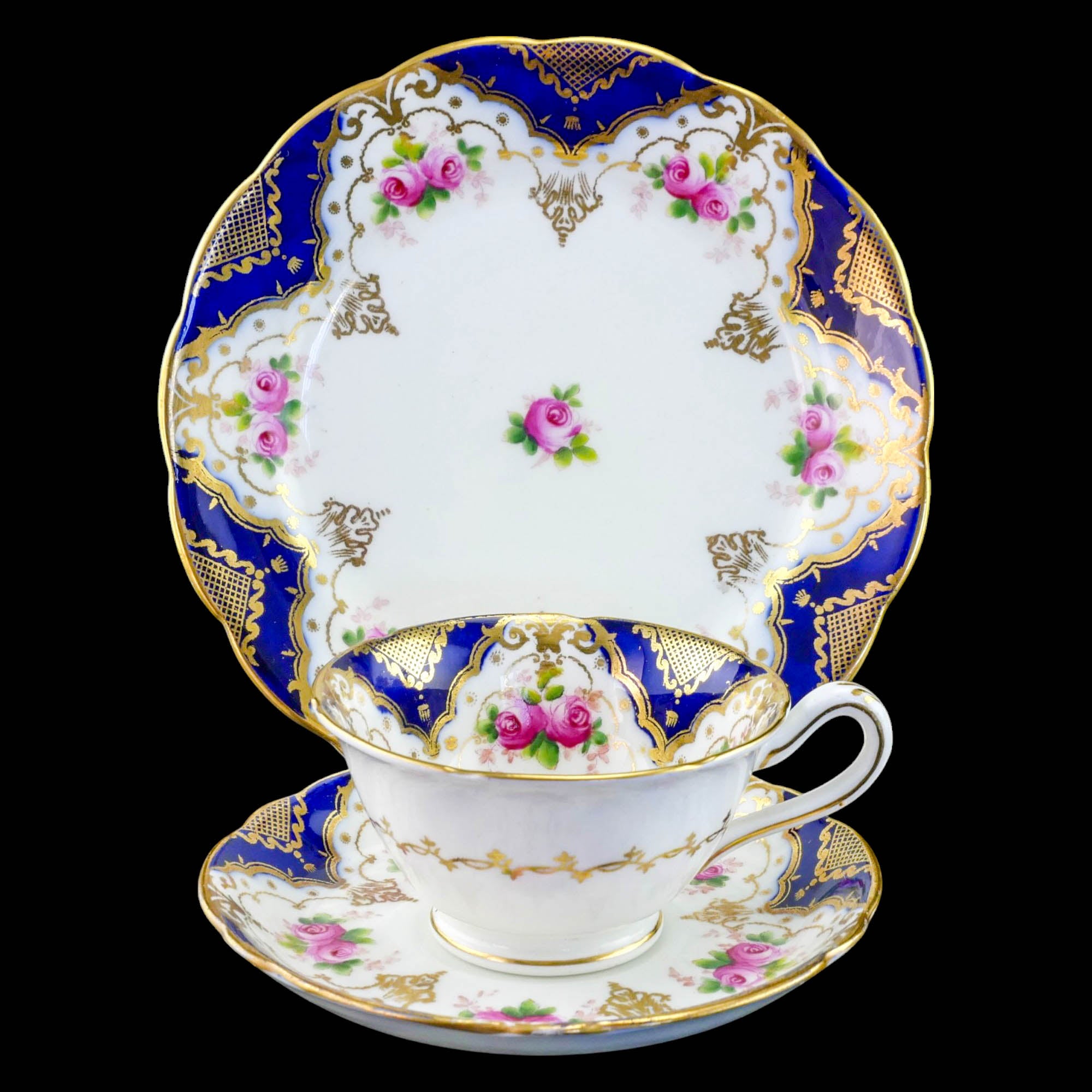 グロヴナー『夜空の薔薇園』トリオ 伝統-本物-コバルトとピンク