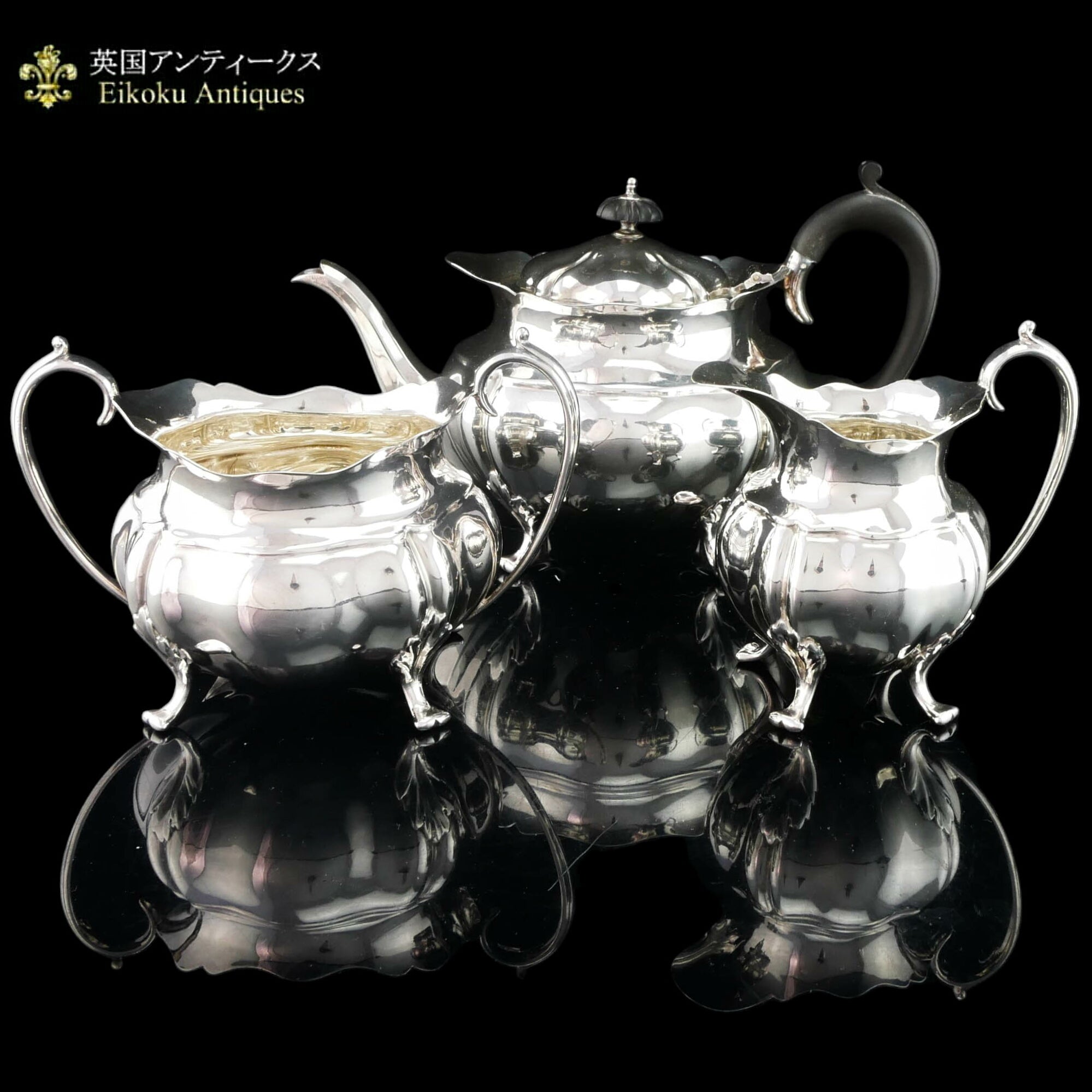 マッピン＆ウェッブ社 ティーセット『ムーンライトクラウン』 - 英国