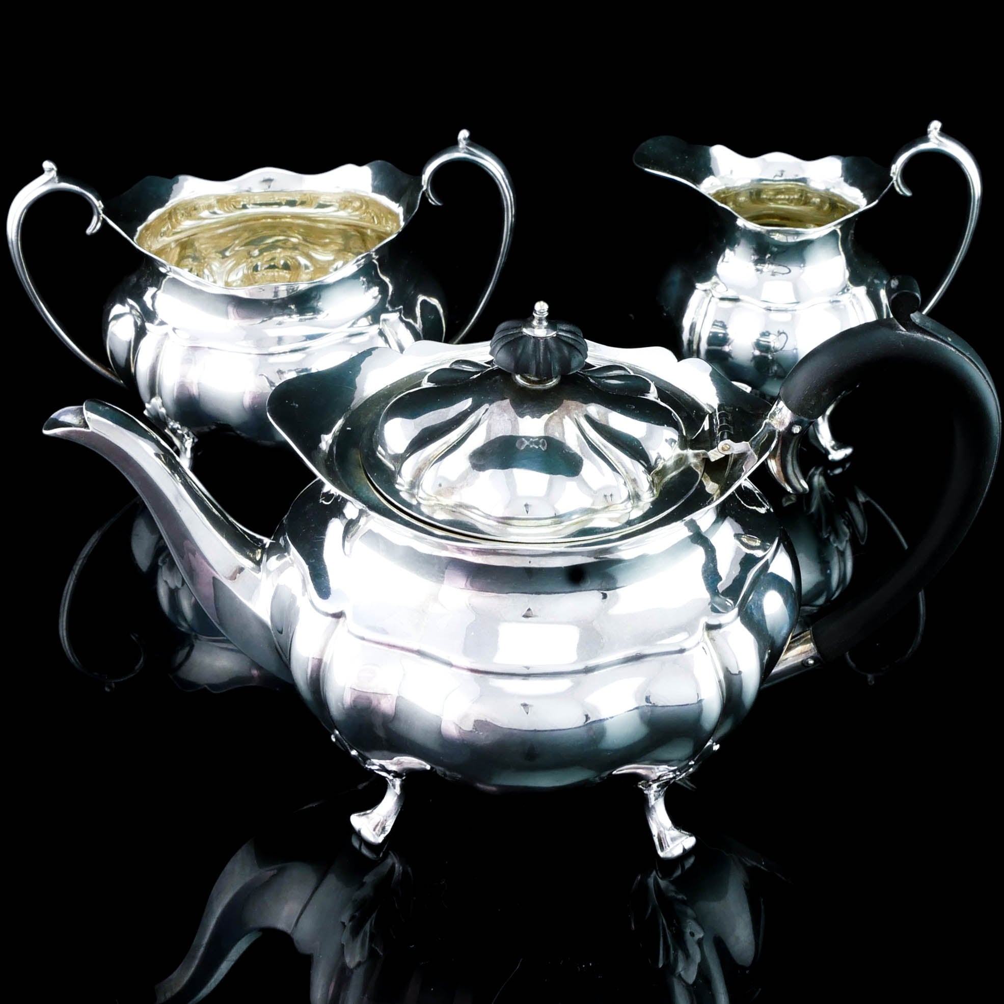 マッピン＆ウェッブ社 ティーセット『ムーンライトクラウン