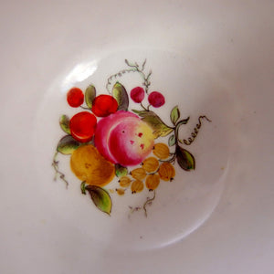 典型的なコバルト-金彩-華絵-果物 - 英国アンティークス