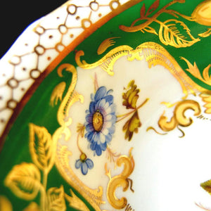 伝統-本物-典型的な縁-金彩-華絵-リッジウェイ-ロンドンシェイプ - 英国アンティークス