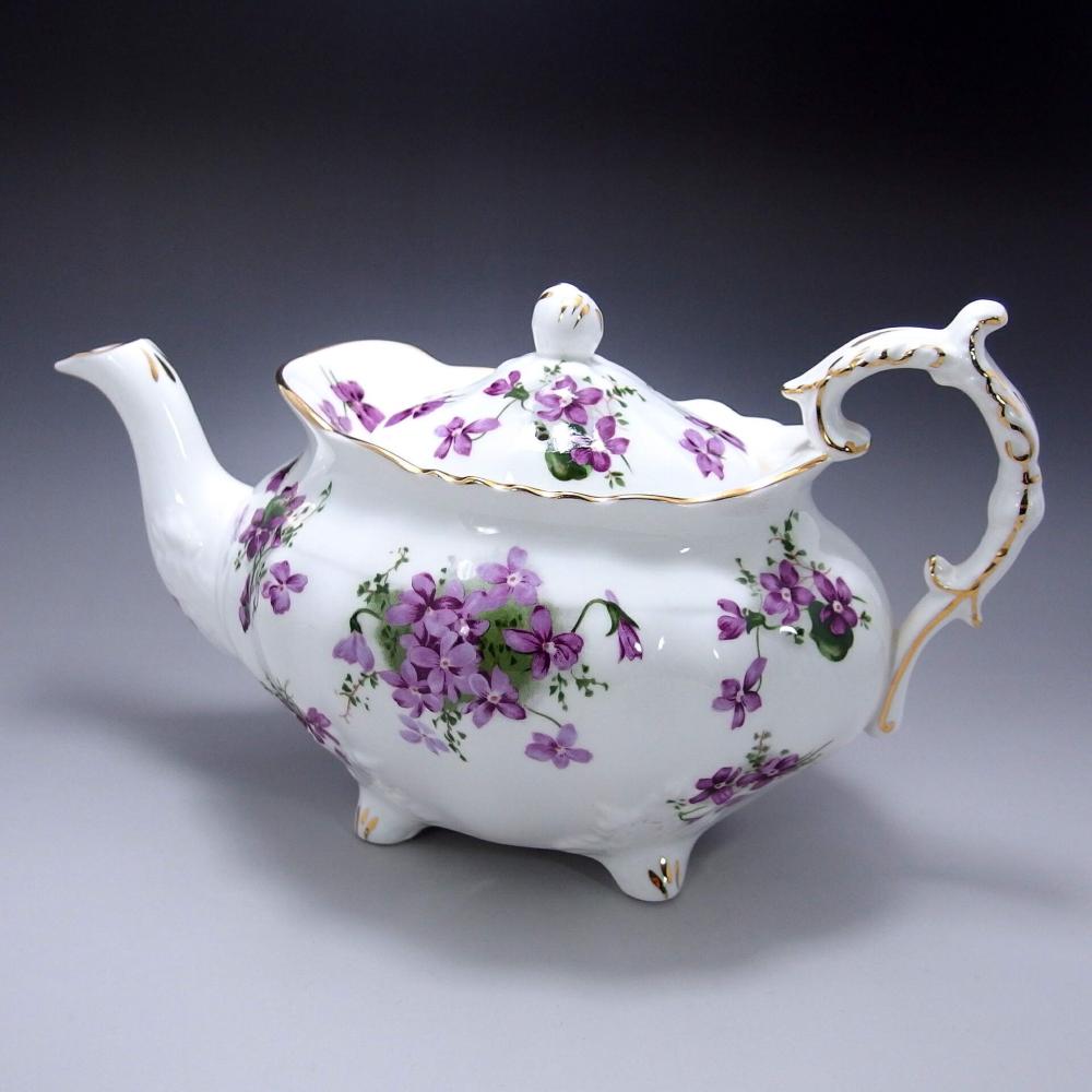 ハマースレイ-スミレ-ティーポット-大 - 英国アンティークス