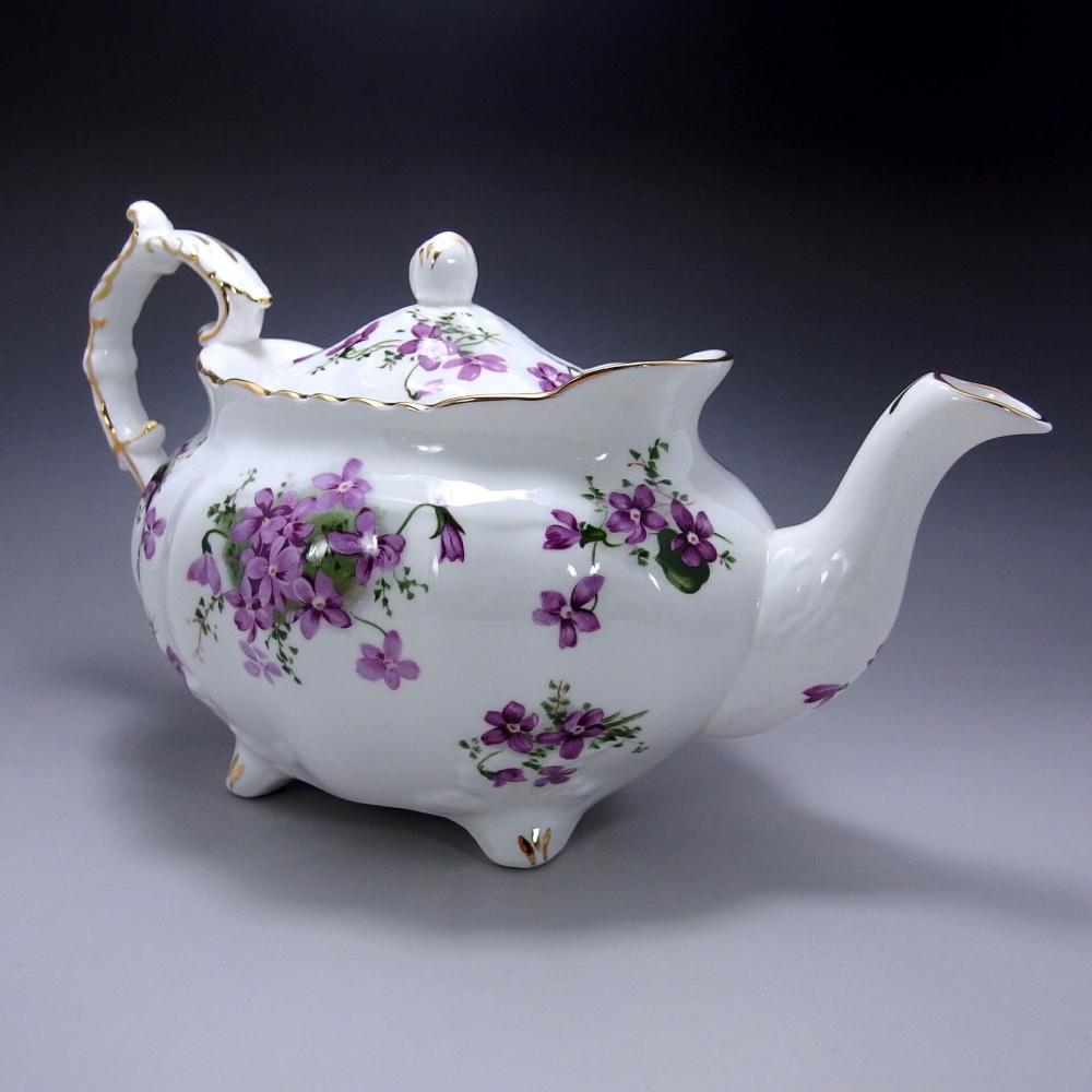 ハマースレイ-スミレ-ティーポット-大 - 英国アンティークス