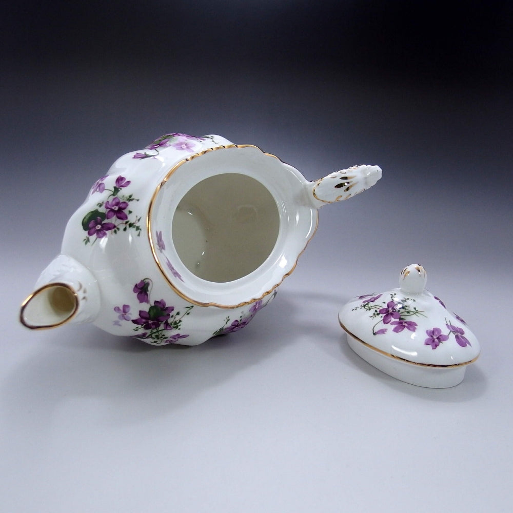 ハマースレイ-スミレ-ティーポット-大 - 英国アンティークス