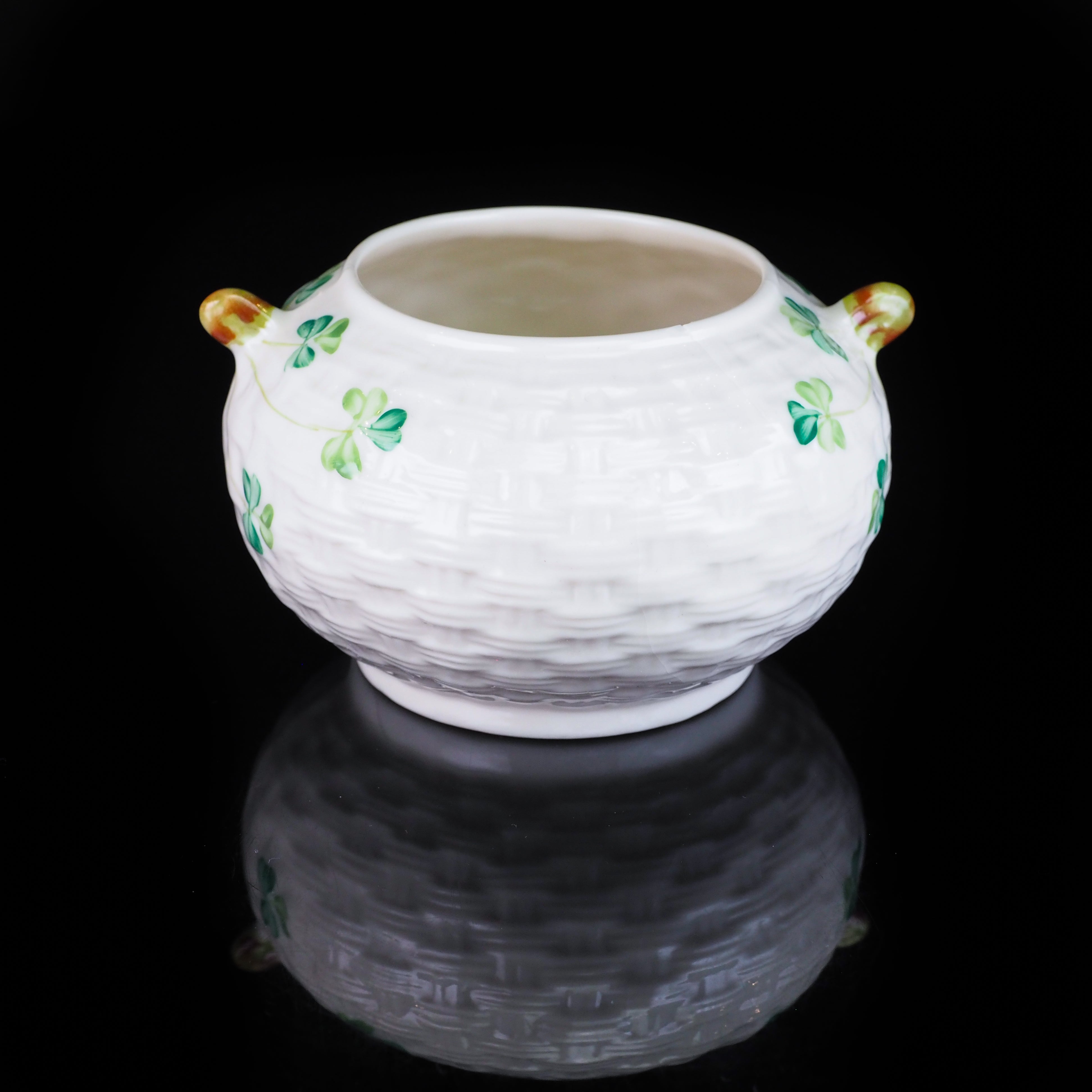 Belleek シャムロック クリーマー シュガーボウル セット アイルランド