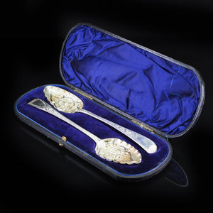 貴重-スターリングシルバー-純銀-ベリースプーンセット1796年製 - 英国アンティークス