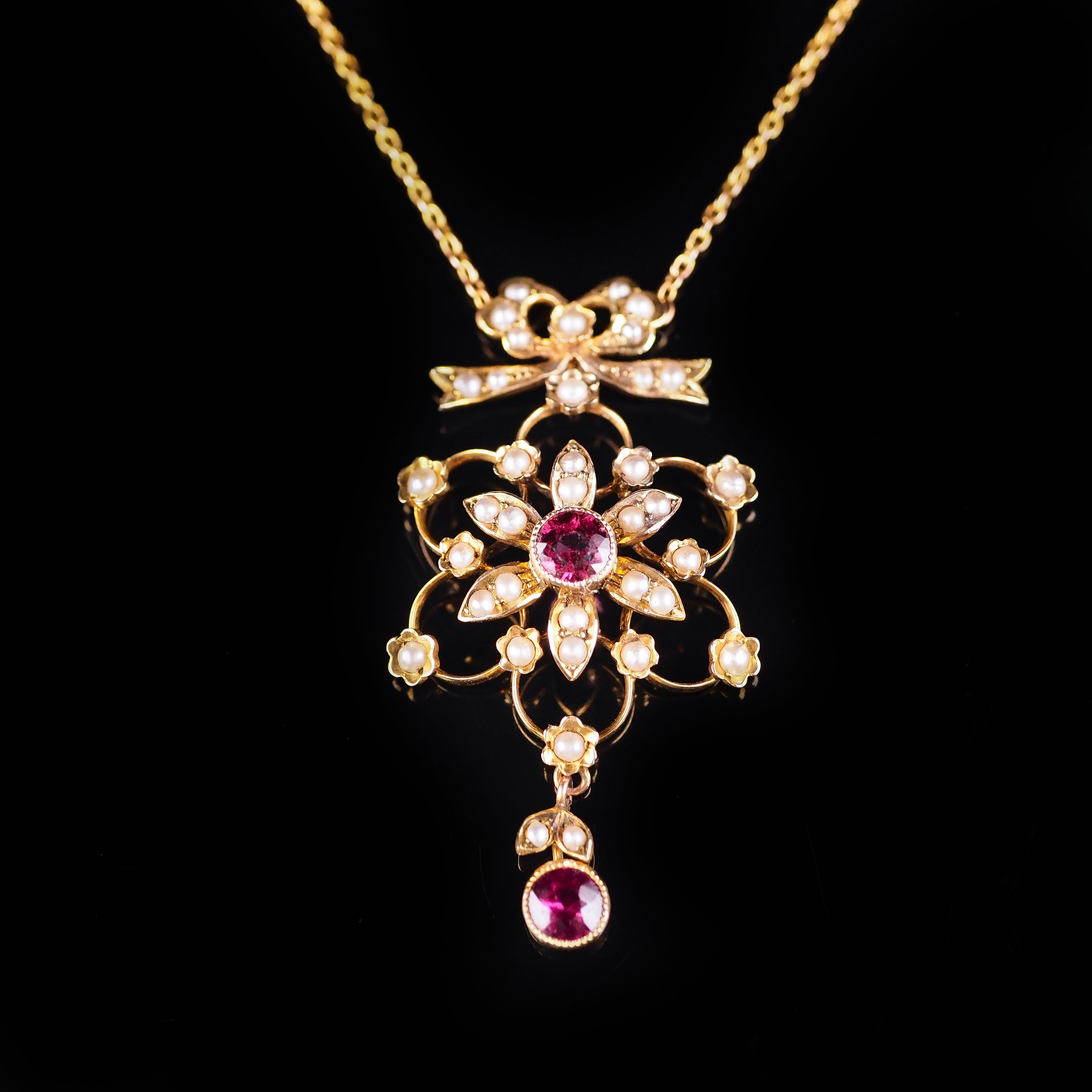 アンティーク ヴィンテージ ⭐︎ リボン ネックレス